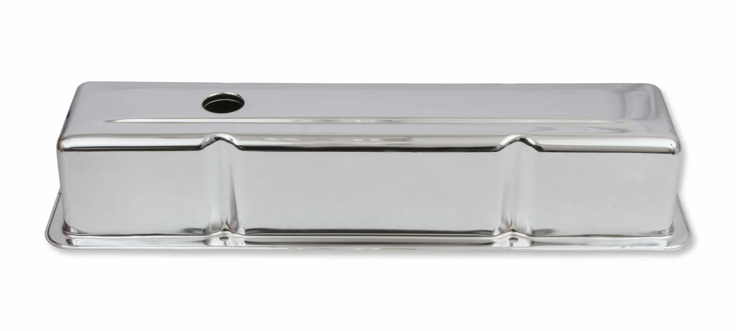 Mr. Gasket Chrome Tall-Style Valve Covers without Baffle - 9801